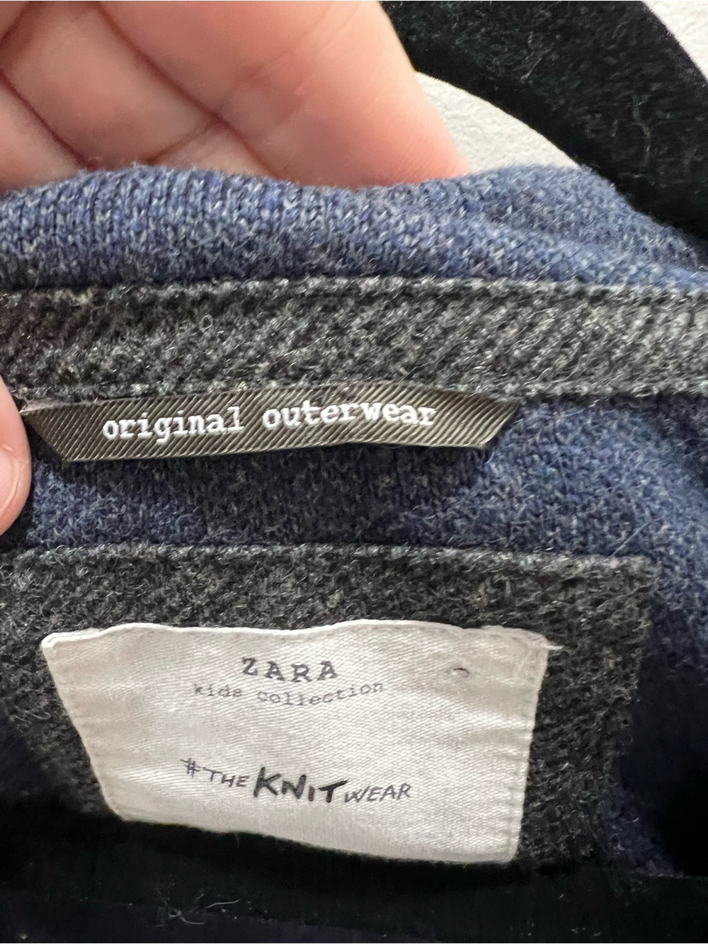 Zara Kids Knit Blazer Cardigan Navy Blue Size 11/12 (152) - Picture 4 of 9